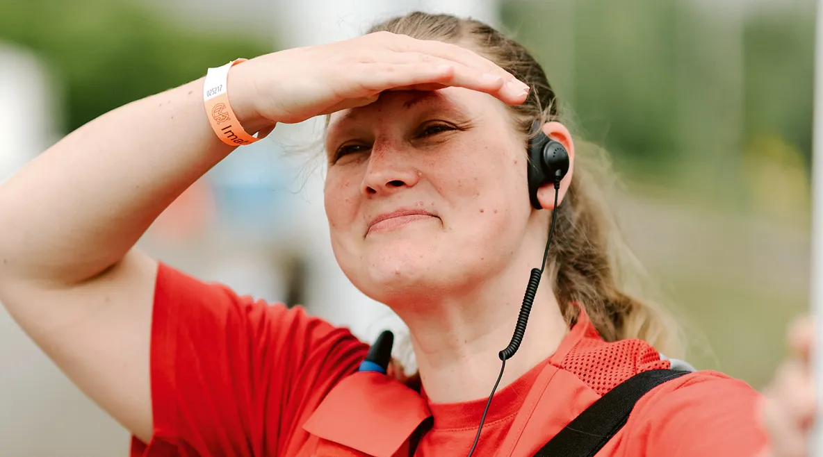 Terveyden­hoitaja Carita Wegelius toimi ensiapupäivystäjänä  Imatran ajoissa. 