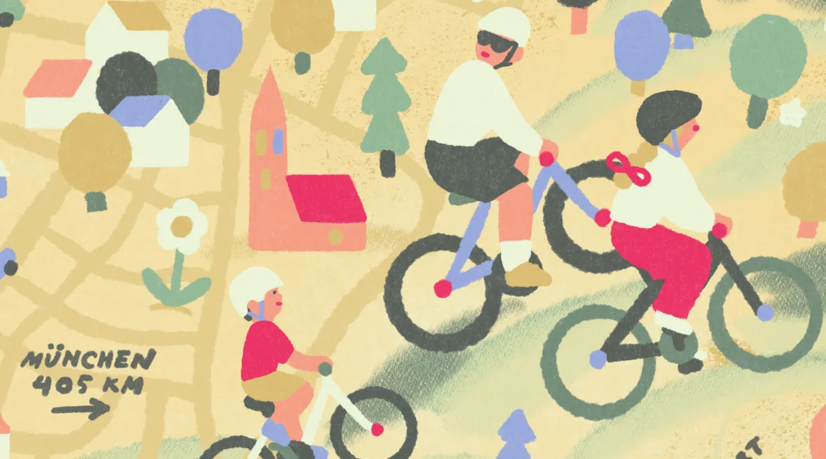 Eero Kuusisto-Gussmannin elämä Saksassa piirroskuvana.