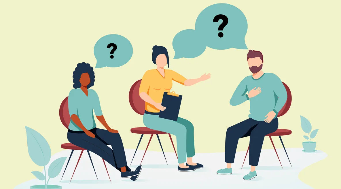 Piirroshahmot keskustelevat