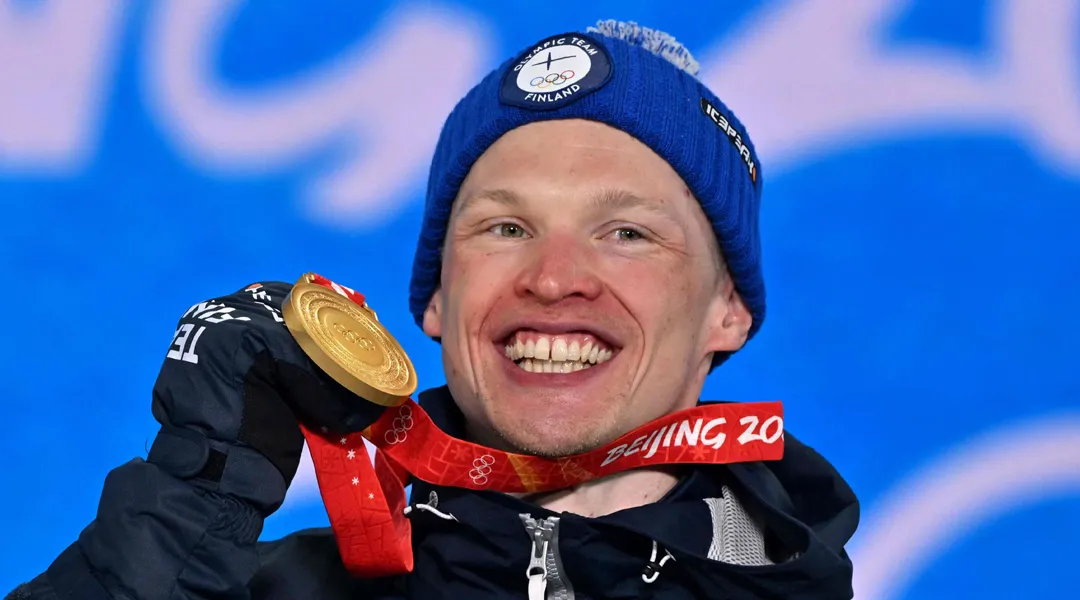 Kultamitalisti Iivo Niskanen.