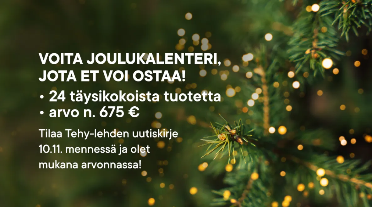 Tehy-lehden joulukalenteriarvonta 2026.