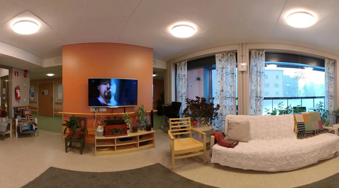 Keski-Uudenmaan hyvinvointialue irtisanoo 35 työntekijää. Kuvassa Tuusulan Riihikodon yleinen tila.