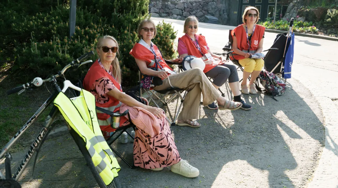 Helsinki, Kivihaka Synlab lakkovahdit Päivi Paananen, Ulla Jakobsson, Liisa Korhonen ja Anne Mustonen