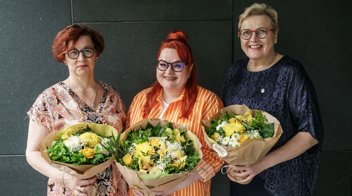 Kati Jetsu, Millariikka Rytkönen ja Paula Sihto.