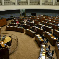 Istuntosali eduskunnan täysistunnossa Helsingissä 16. syyskuuta 2022.