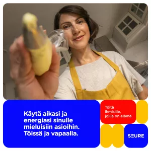 Seuren mainos.