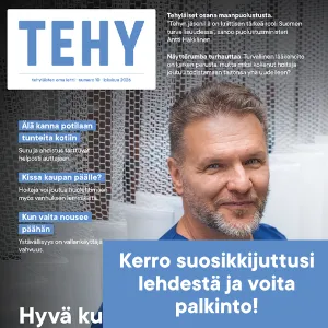 Tehy-lehden lukijakilpailu lehdestä 10/2026.