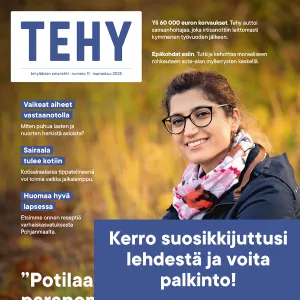 Tehy-lehden 11/2025 kansi.