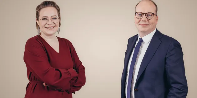 Reeta Lehtonen ja Jarkko Pehkonen.