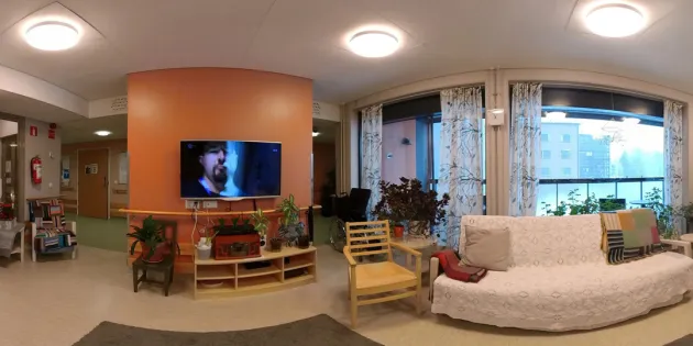 Keski-Uudenmaan hyvinvointialue irtisanoo 35 työntekijää. Kuvassa Tuusulan Riihikodon yleinen tila.