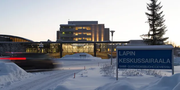 Lapin keskussairaala ulkoa
