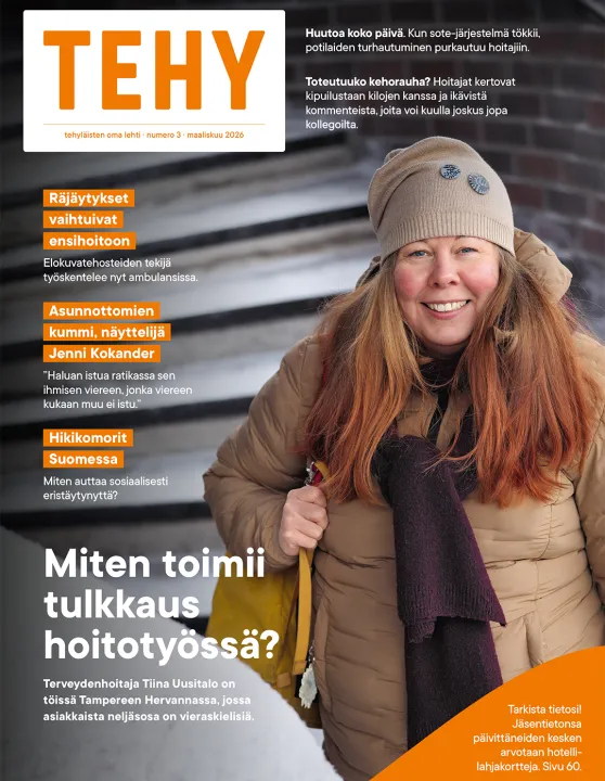 Tehy-lehden 3/2026 kansi.
