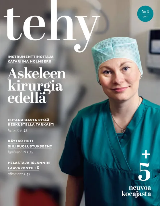 tehy-lehti 3/2017 kansi