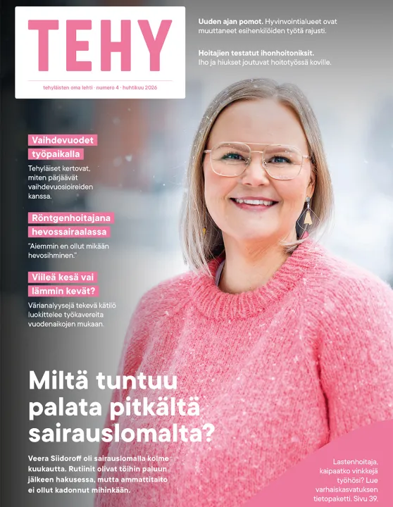 Tehy-lehden 4/2026 kansi.
