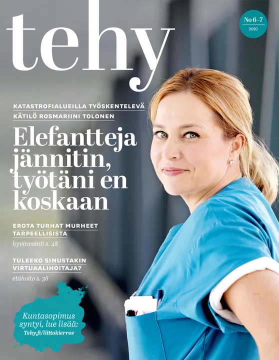 tehy-lehti 6-7/2020 kansi