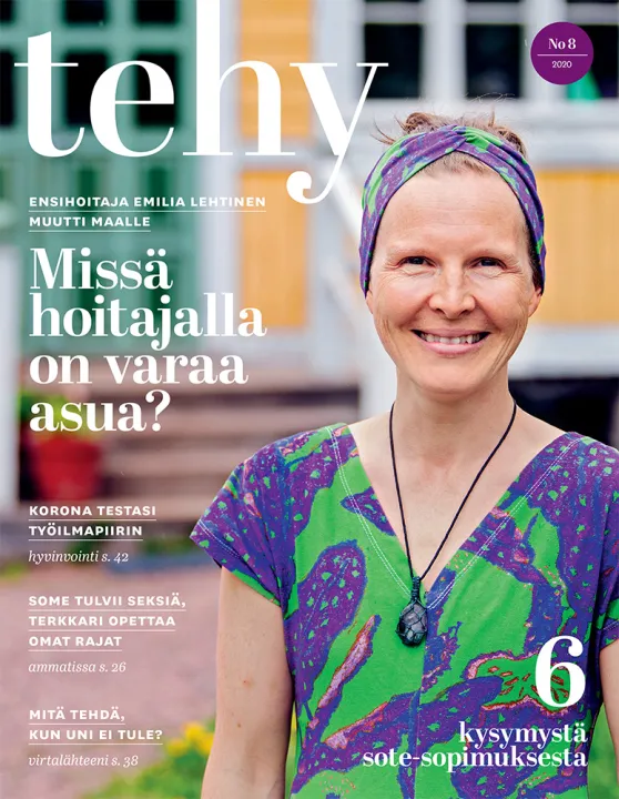 tehy-lehti 8/2020 kansi