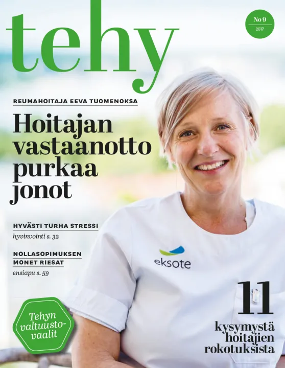 tehy-lehti 9/2017 kansi