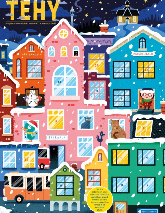 Tehy-lehden 12/2025 kansi.