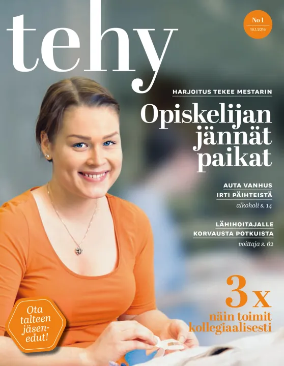 tehy-lehti 1/2016 kansi