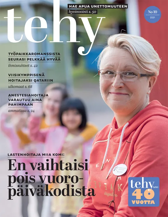 tehy-lehti 10/2021 kansi