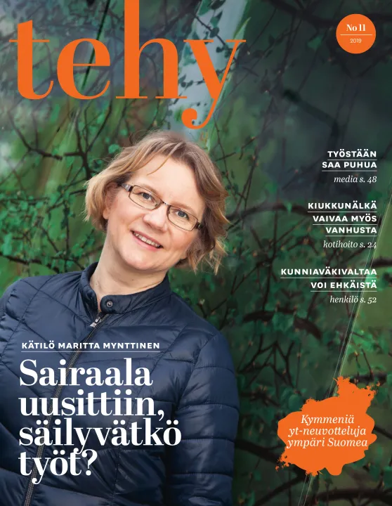 tehy-lehti 11/2019 kansi