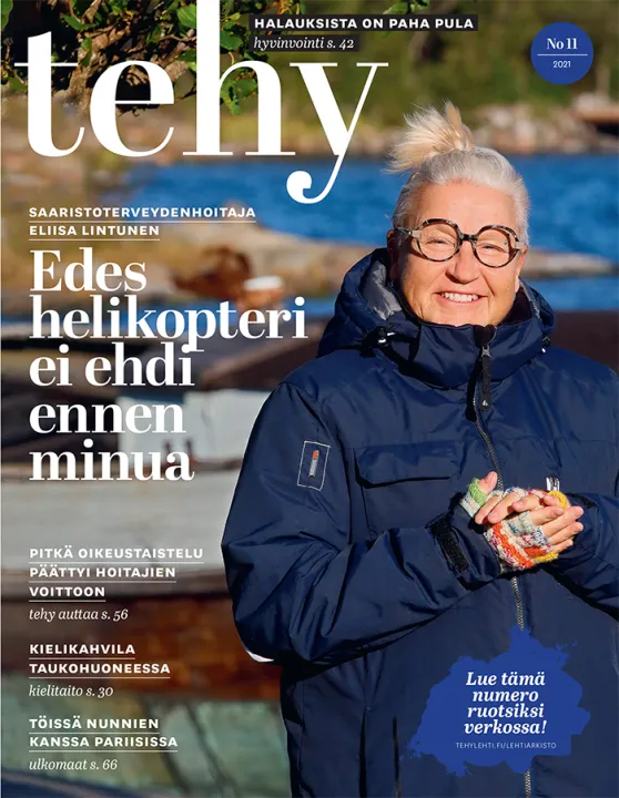 tehy-lehti 11/2021 kansi