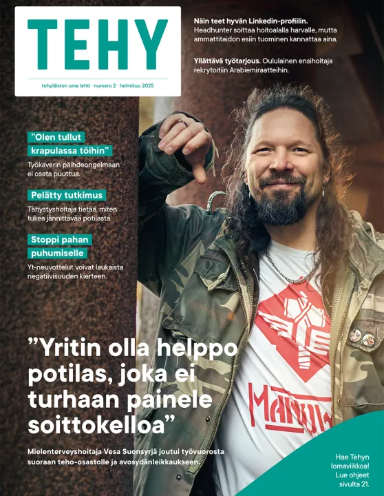 Tehy-lehden 2/2025 kansi.