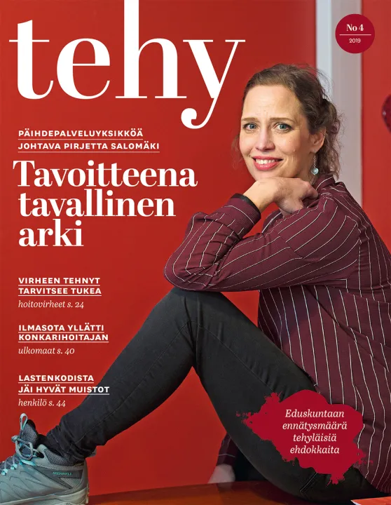 tehy-lehti 4/2019 kansi