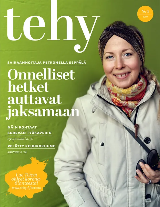 tehy-lehti 4/2020 kansi