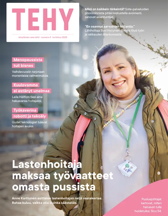 Tehy-lehden 4/2025 kansi.