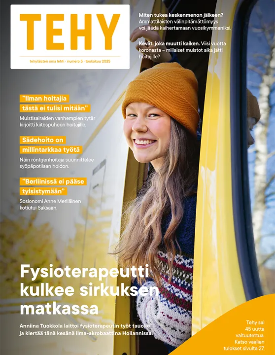 Tehy-lehden 5/2025 kansi.