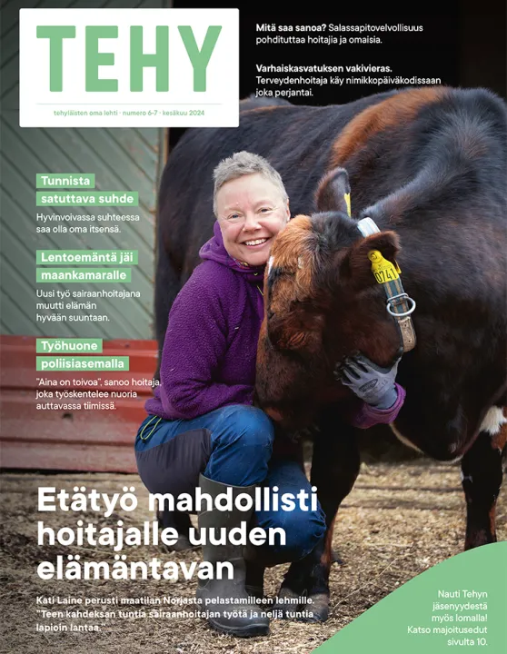 Tehy-lehden 6-7/2024 kansi.
