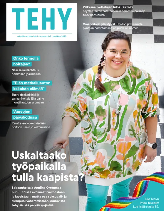 Tehy-lehden 6-7/2025 kansi.