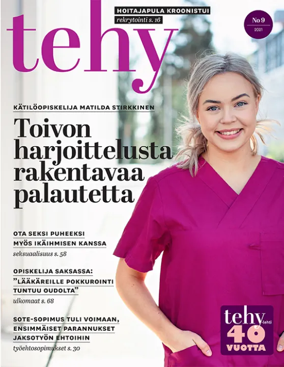 tehy-lehti 9/2021 kansi