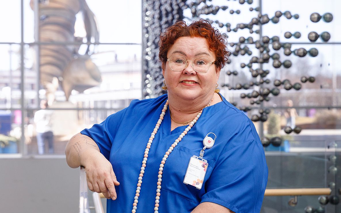 Sairaanhoitaja Susanna Lahti.