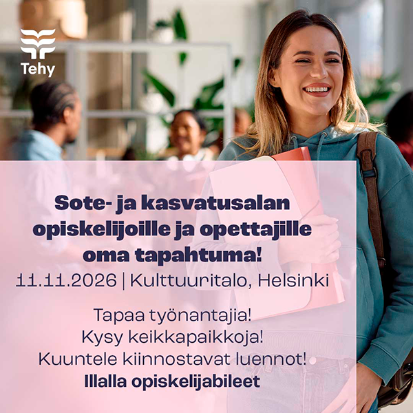 Tehyn opiskelijatapahtuma Kuttuuritalolla 11.11.2026