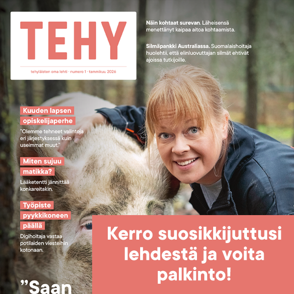 Tehy-lehden 1/2026 kansi.