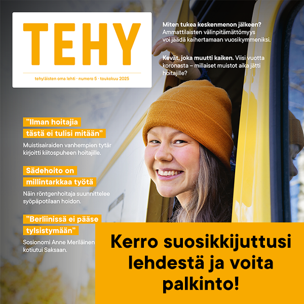 Tehy-lehden 5/2025 kansi.
