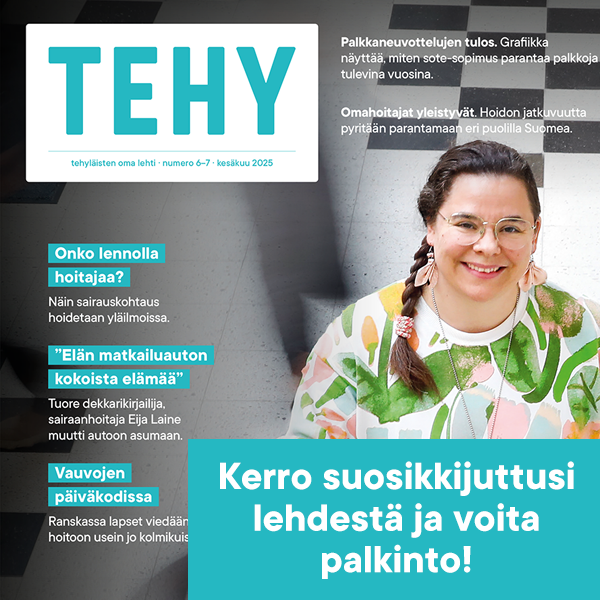 Tehy-lehden 6-7/2025 kansi.