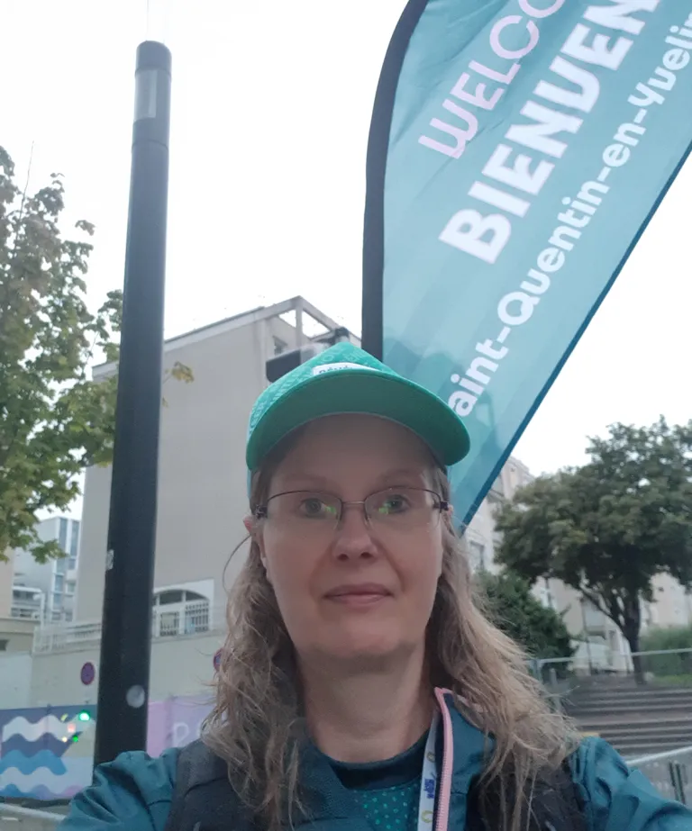 Katriina Mannonen juoksukilpailuissa.