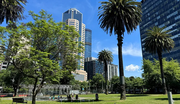 Melbournen keskusta.