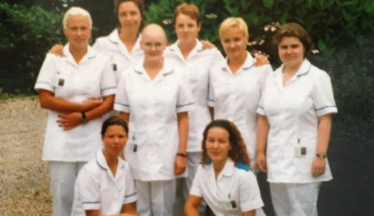 Taija Nenosen kollegoita vuonna 1997.