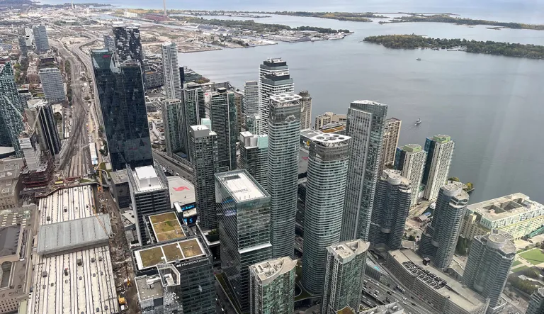 Näkymä CN Towerista Torontossa.