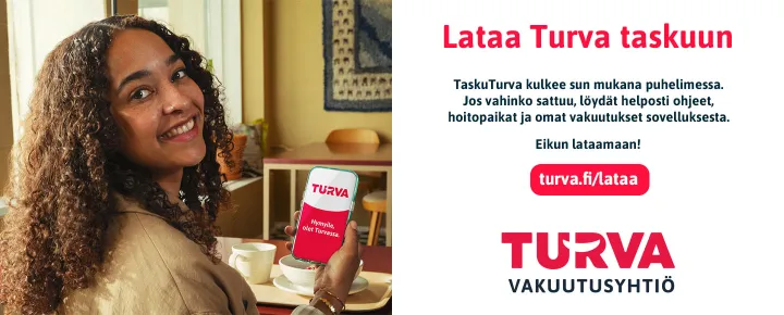 Vakuutusyhtiö Turvan mainos mobiilisovelluksesta