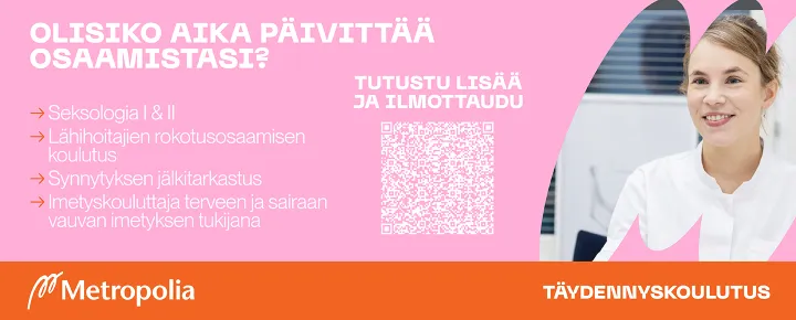 Metropolian mainos.