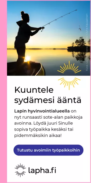 Lapin hyvinvointialueen mainos.