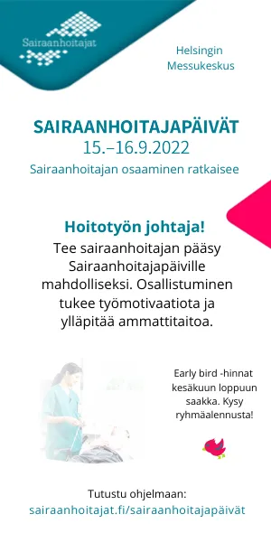 Sairaanhoitajapäivät 2022 mainos mobiili.