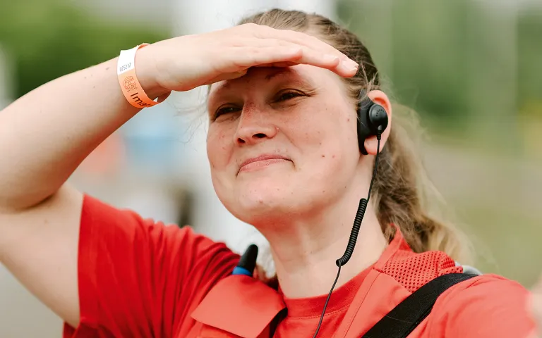 Terveyden­hoitaja Carita Wegelius toimi ensiapupäivystäjänä  Imatran ajoissa.