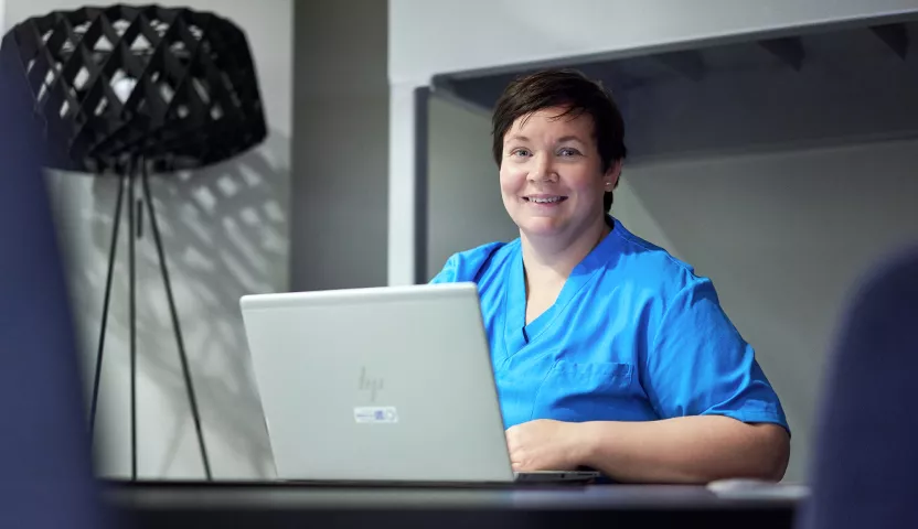 Sairaanhoitaja ja työsuojeluvaltuutettu Mariia Silvennoinen.